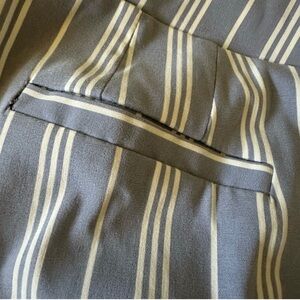 Soho Apparel Blue and White Striped Pants